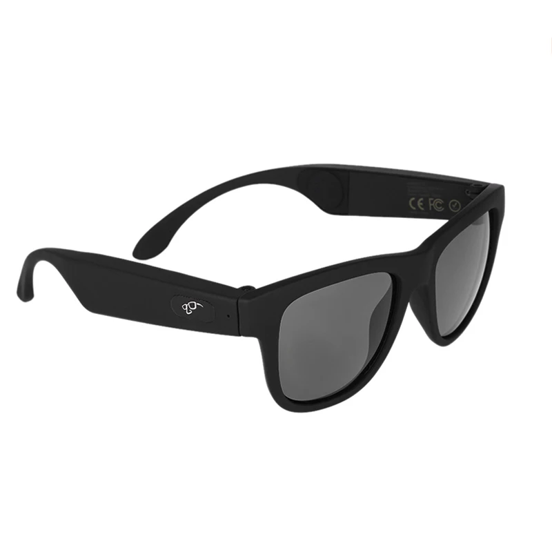 BGreen Bone Conduction Bluetooth Smart Headphone Audio Music Polarized Sunglasses Wireless Sports Headphone Stereo Headset