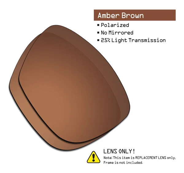 Amber Brown Дропшиппинг SmartVLT замена Поляризованные линзы для солнцезащитных очков-несколько пар упакованы - Цвет линз: Amber Brown