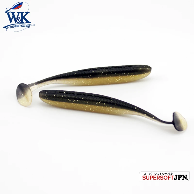 W & k brand لينة الصيد إغراء 9 سنتيمتر 10 قطعة/الحقيبة jerkbait wildeye زاندر روك الهلبوت السمك amberjack ترويج J1603-090