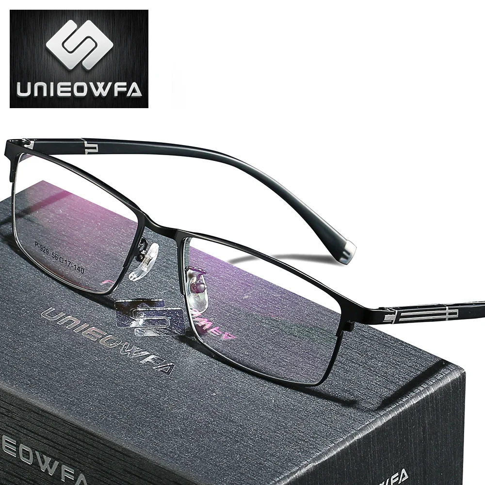 

UNIEOWFA Myopia Prescription Glasses Men Optical Progressive Eyeglass Square Retro Eyeglasses Photochromic Hyperopia Eyewear
