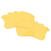 Papaviva кристально желтые Сменные линзы для Flak куртка XLJ солнцезащитные очки с отверстиями рамка UVA и UVB Защита