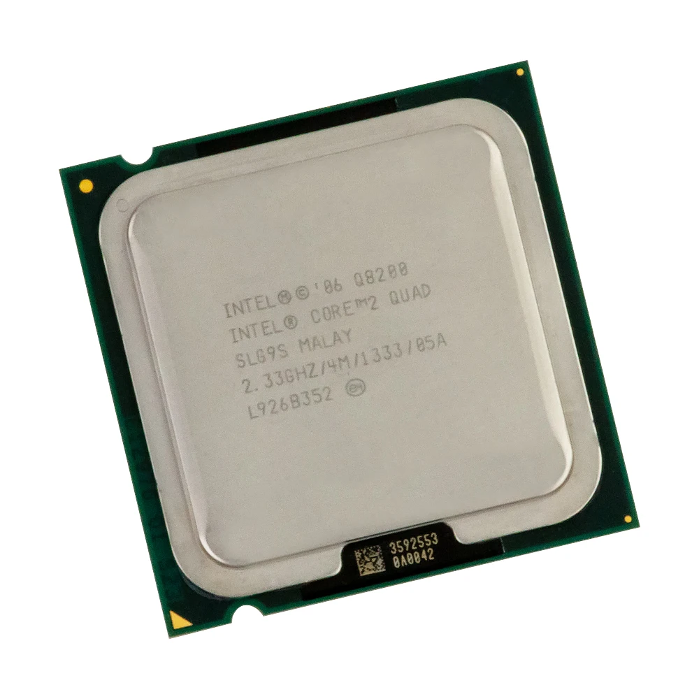 Intel Core 2 Quad Q8200 настольный процессор четырехъядерный 2,33 ГГц 4 Мб кэш-память FSB 1333 LGA 775 8200 используемый процессор