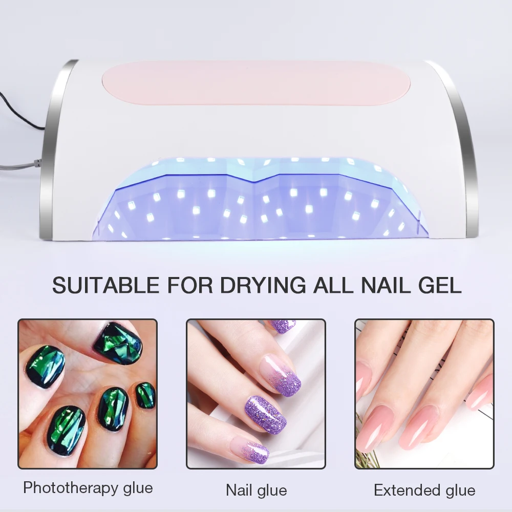  54W Nail LED UV Lamp Vacuum Cleaner Suction Dust Collector 25000RPM Drill Machine Pedicure Remover  - 32981938051