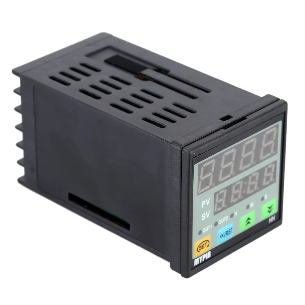 

90-260V AC/DC Digital Timer 4-Digit Display Alarm Clock Countdown Time Counter Chronograph Relay Output 1 Alarm