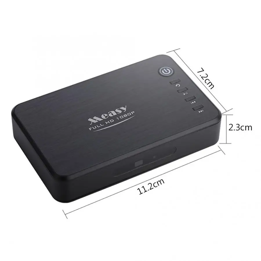 Measy A1HD Full HD 1080P плеер Мультимедиа 3D HDD MKV H.264 HDMI USB HOST SD A1HD поддержка формата Blue-ray дисков