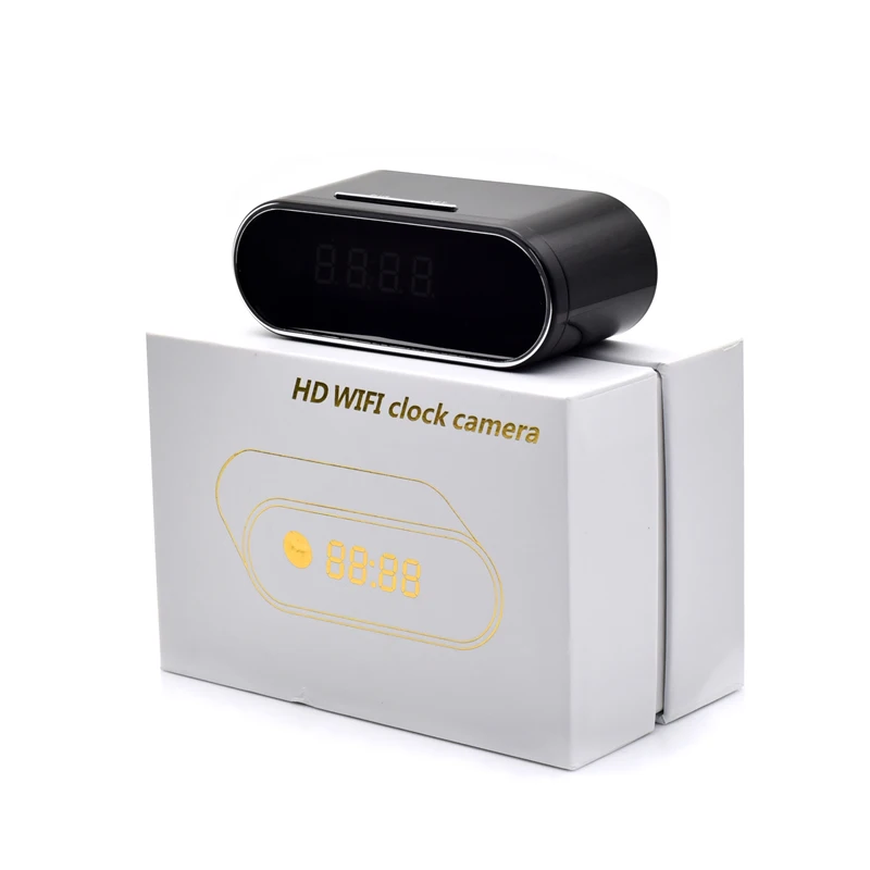 Wistino 1080P wifi камера няня Черная P2P IP часы безопасности IOS Android Обнаружение движения