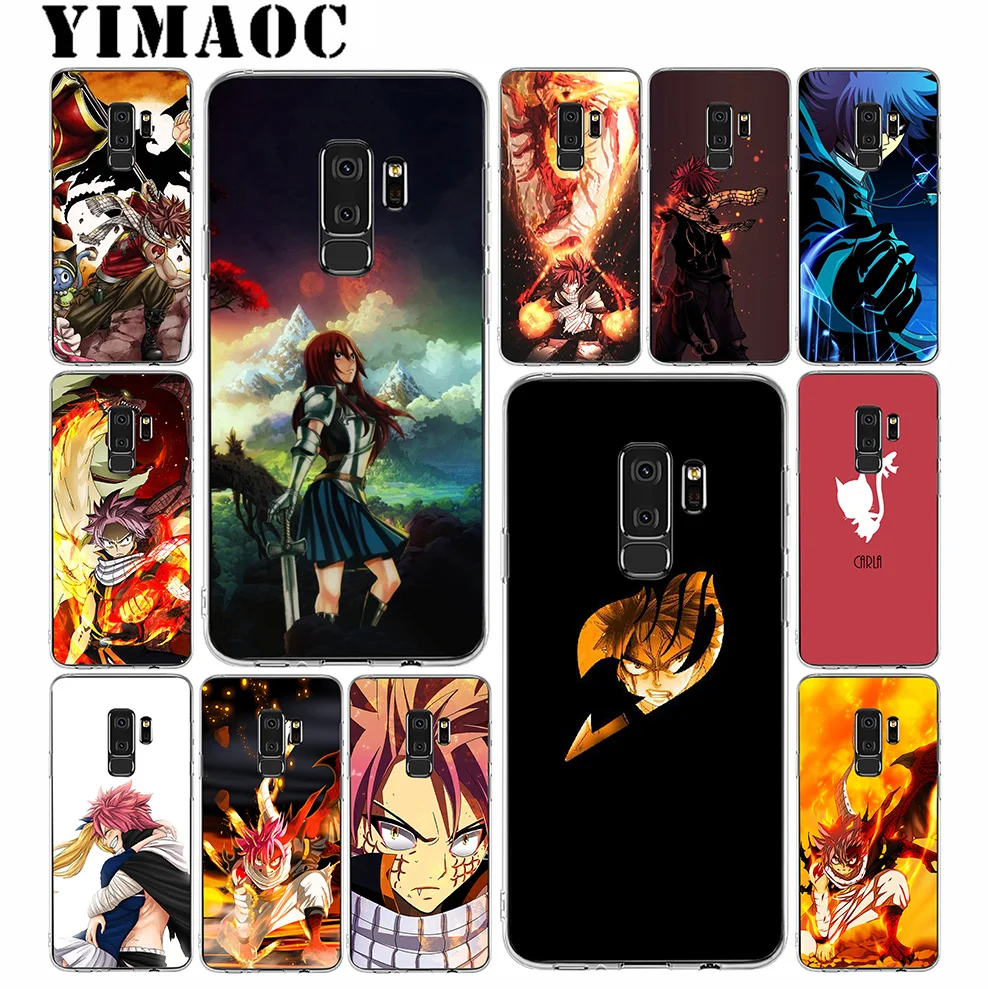 Yimaoc Fairy Tail Аниме Мягкий силиконовый чехол для телефона samsung Galaxy A5 A6 плюс A7 A8 A9 2018 J3 J5