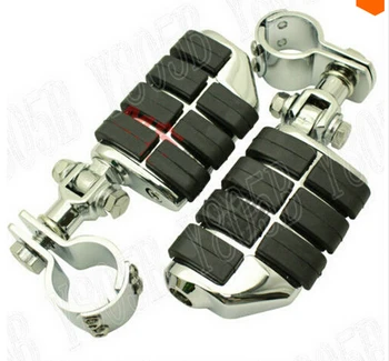 

Universal Chrome Front Left&Right Footrest Foot Pegs For Yamaha Motorcycle 30mm-35mm Engine Guard Crash Bar