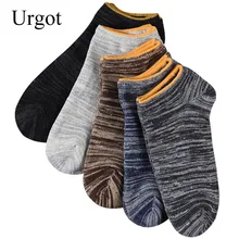Urgot, 10 шт. = 5 пар/лот, мужские короткие носки, Ретро стиль, нация, повседневные короткие носки, мужские низкие носки-башмачки, Meias Calcetines