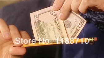 

2 pcs/lot Misled Pencil Through Bill - Close Up Magic, Magic Trick