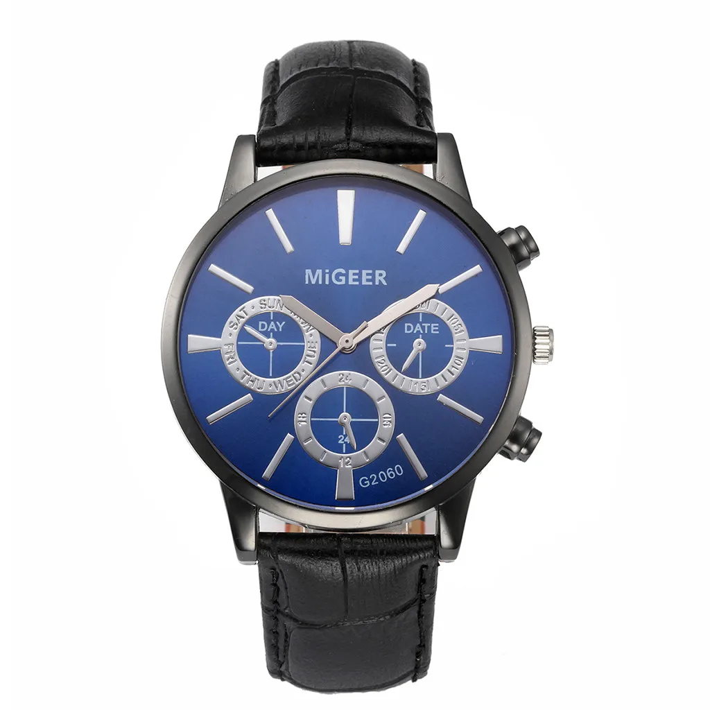 Sanwony классические новые мужские часы наручные часы кожаный ремешок Кварцевые повседневные часы мужские s часы лучший бренд класса люкс 2019