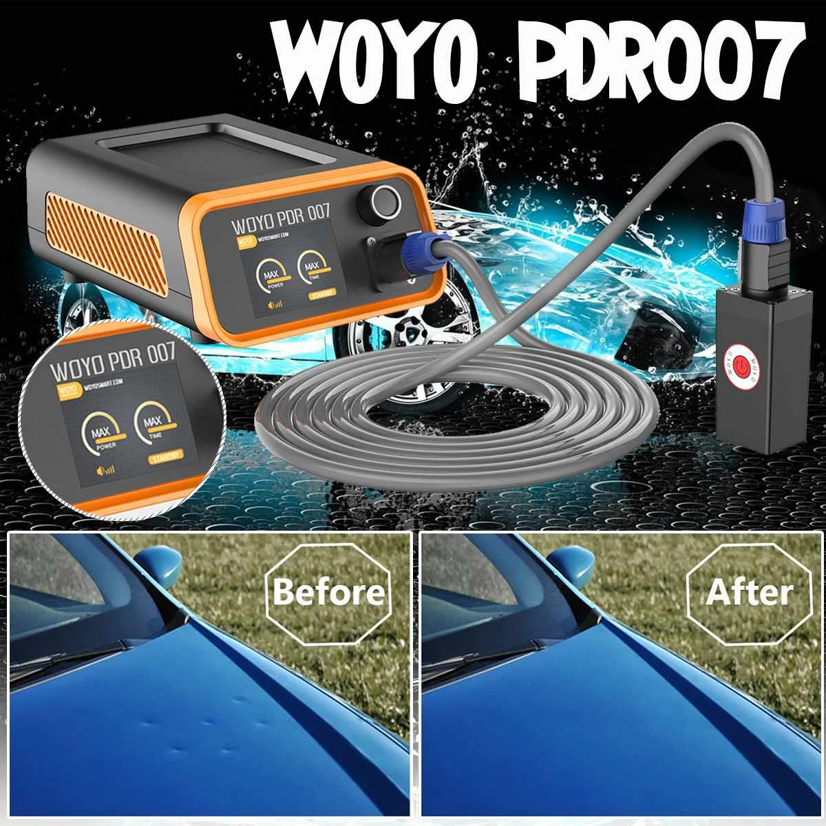 

WOYO PDR-007 Car Dent Repair Remover Tool HotBox Induction Heaters 220V/110V 1000W Paintless Car Body Dents Removing Repair Tool