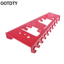 Красный гаечный ключ органайзер сортировщик держатель лоток гнездо стеллаж для хранения пластмассовый инструмент