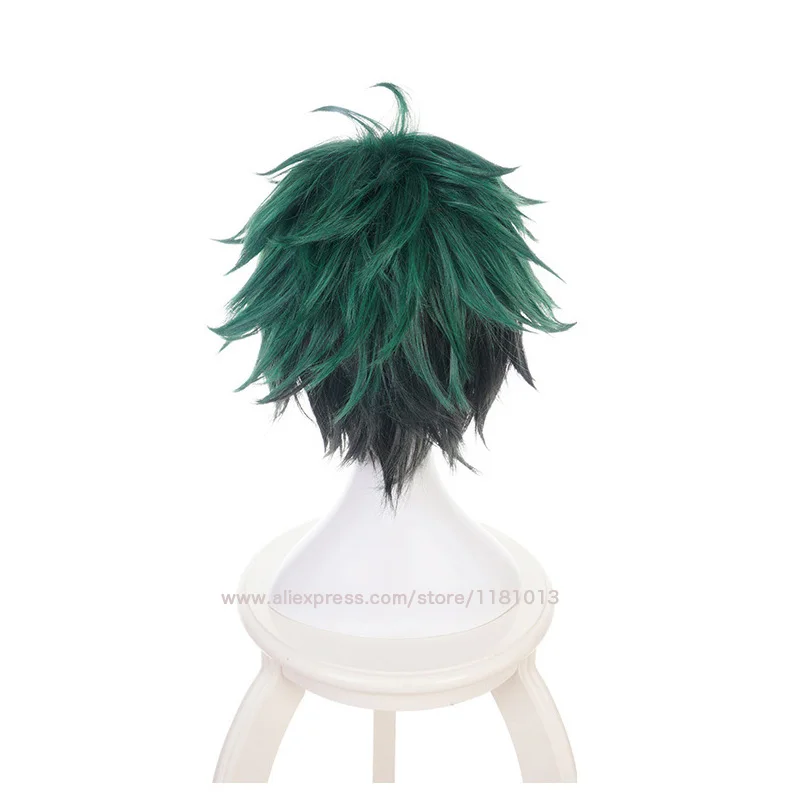 Boku no Hiro Akademia Izuku Midoriya короткий парик мой герой Академия Deku зеленый и черный