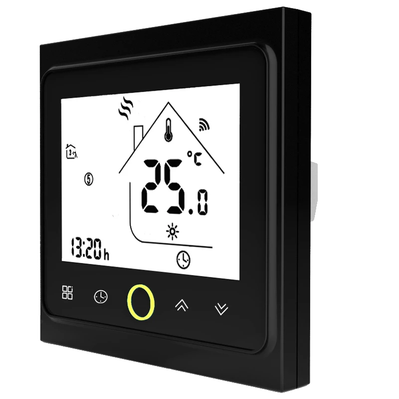 

Wifi Thermostat Temperature Controller Lcd Press Screen Backlight For Electric Heating Works With Alexa Google Home 16A