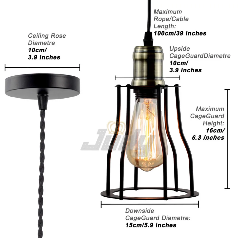 Antique lamp metal lamp cage Copper lamp holder cages vintage pendant