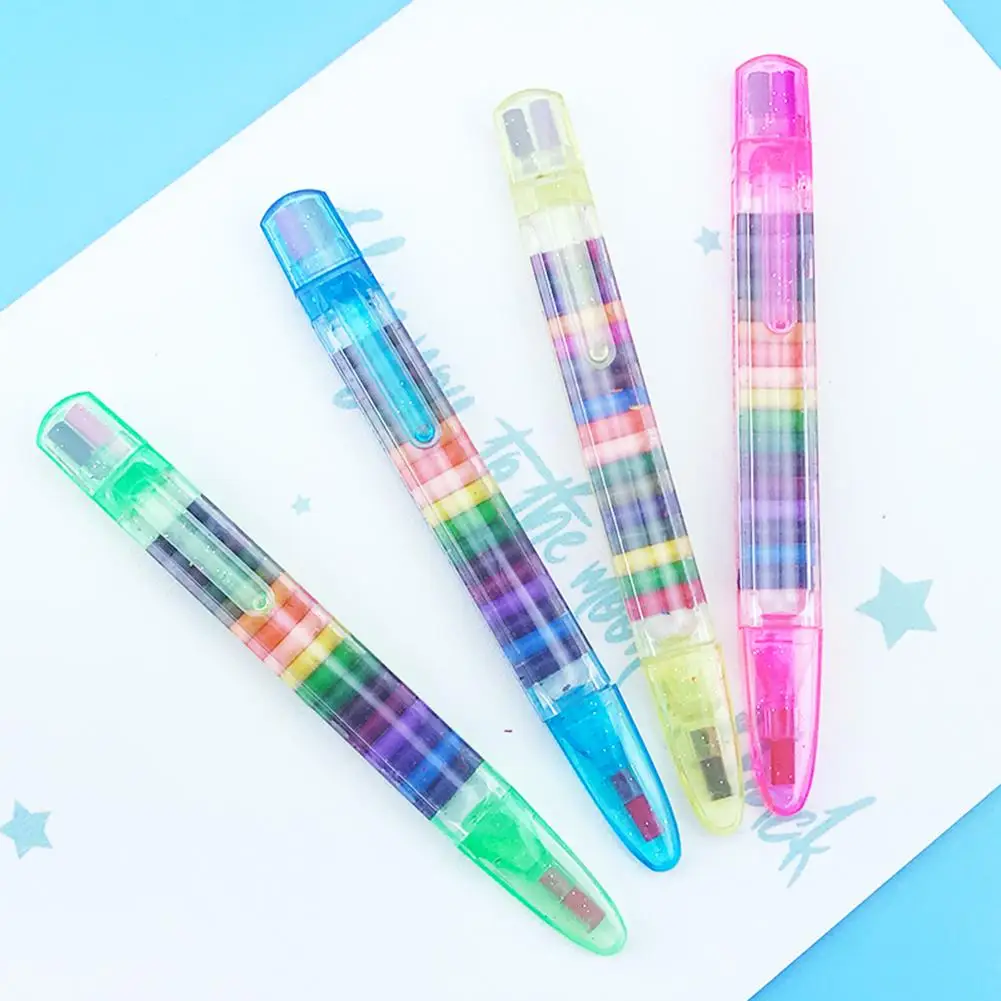 

Set Of 4Pcs 20 Color Crayons Primary School Student Child Safety Non-toxic Painting Graffiti Pen Colored Oil Pastel High Quality