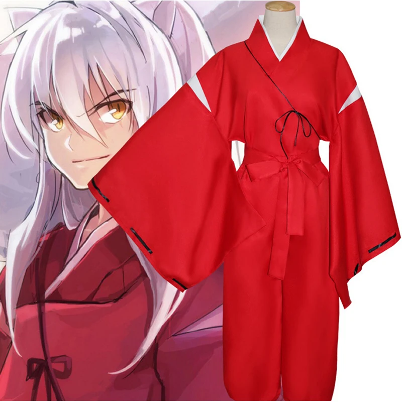 Костюмы для косплея аниме InuYasha косплей костюм кимоно униформа на Хэллоуин