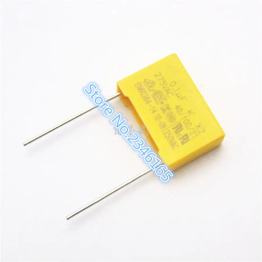 20 шт 100nF X2 275VAC 10 мм 275V 0 1 мкФ | Электронные компоненты и принадлежности