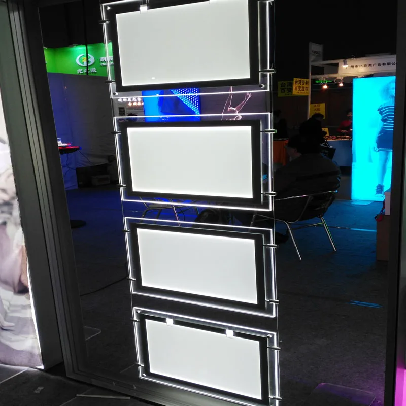 (4unit/Column) A3 Single Sided Magnetic Front Display Window Display Poster Holders,Suspension Cable Display Systems (4unit/Column) A3 Single Sided Magnetic Front Display Window Display Poster Holders,Suspension Cable Display Systems