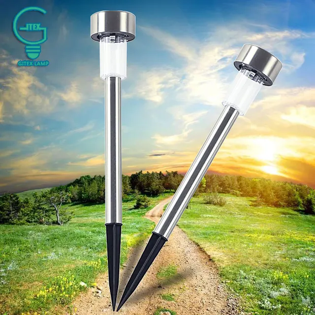 10pieces Garden Decorative Outdoor Light Solar Panel Spike Street 10pieces Garden Decorative Outdoor Light Solar Panel Spike Street Lamp Lawn For Landscape Path Yard Pathway
