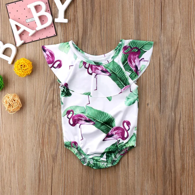 Cheap Kids swimwear summer toddler baby girl flamingo flower ruffled bathing children's swimsuit beachwear maillot de bain enfant fill Cheap Kids swimwear summer toddler baby girl flamingo flower ruffled bathing children's swimsuit beachwear maillot de bain enfant fill