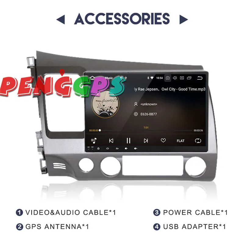 Sale 10.2 inch Android 7.1 8.0 Car Radio GPS Navigation Headunit for Honda Civic Sedan 2007-2011 Multimedia no Car DVD Player Stereo 13