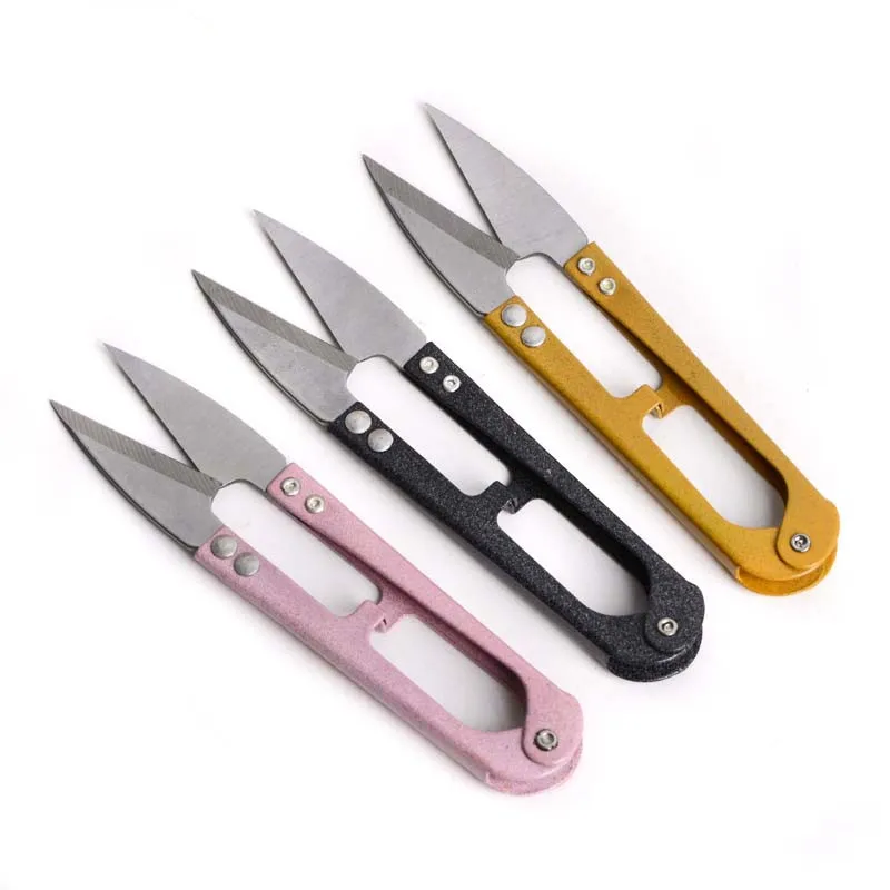 6 PC Stainless Steel Folding Pocket Travel Small Cutter Crafts Sewing Scissors