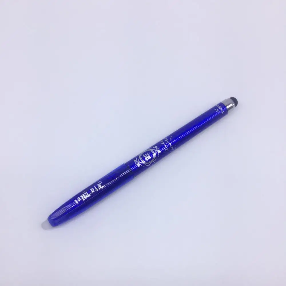 Новая шариковая ручка для планшетов и КПК, стираемая и осязаемая, Офисная и школьная Ручка, сенсорный экран для Ipad Iphone - Цвет: dark blue ink