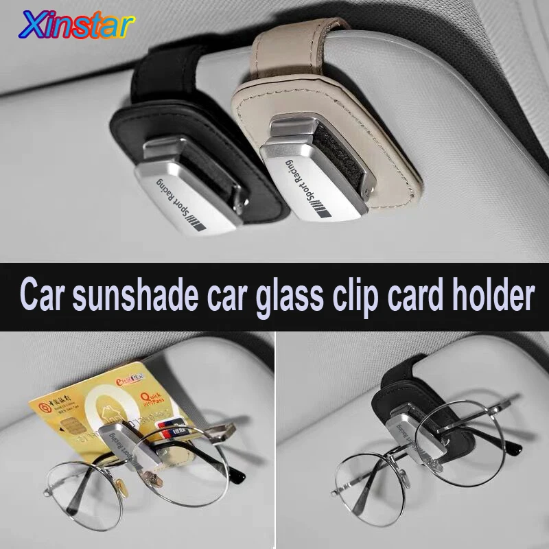 

New car sunshade car glass clip card holder sticker for Mercedes Benz AMG w117 cla45 w205 c63 w212 e63 w207w213 w176 a45 gla45