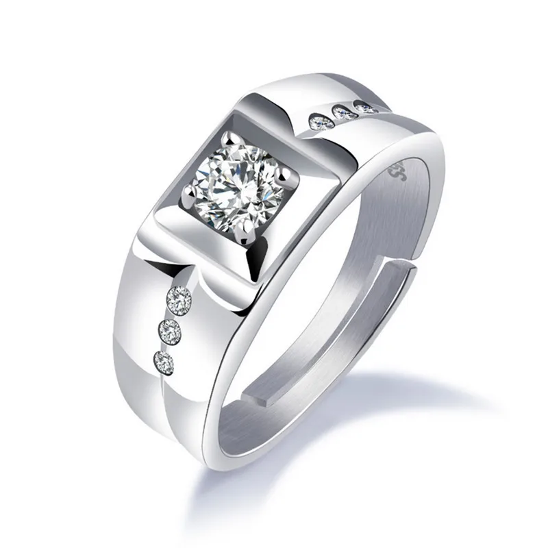 2017 Classical 8mm Wedding Band Groove 925 Sterling Silver Ring Size