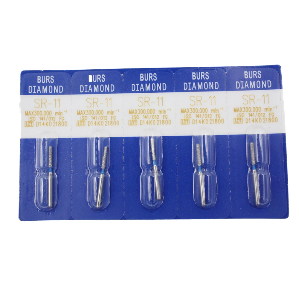 100pcs Dental Diamond Burs for High Speed Handpiece Medium FG 1.6MM