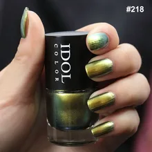 IDOL цвет серии хамелеон лак для ногтей Быстрый сухой и гладкий лак эффект хамелеона мерцающий лак для ногтей художественная живопись
