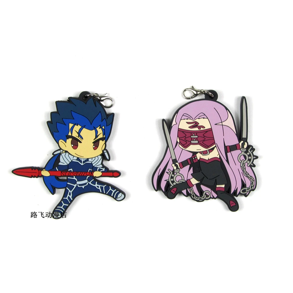 Fate/stay Night Rider Lancer фигурку аниме модель резиновые мобильный телефон школьная сумка