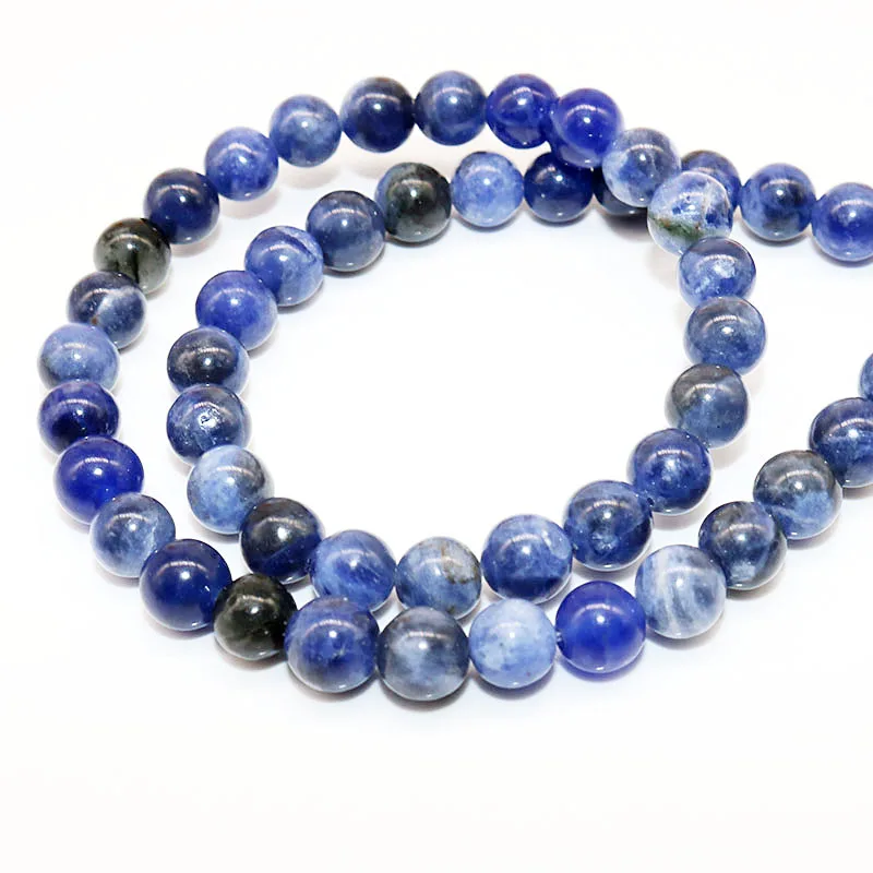 

6/8/10mm Lapis Lazuli Beads Round Loose Stone Figure Beads Needlework Natural Stone Beads Beads For Jewelry Making