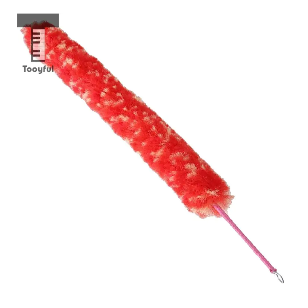 

Tooyful Red Nylon 39cm/15.3'' Length Practical Flute Brush Pad Cleaner Cleaning Saver Swab Saver Moisture Woodwind Flute Parts