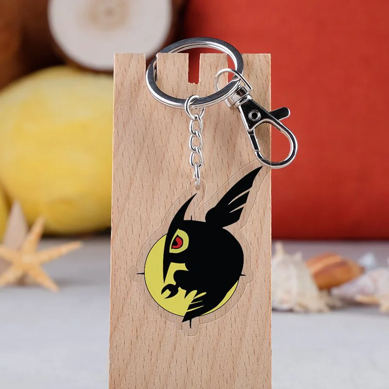 Anime Akame Ga Kill Cosplay Keychain Japanese Cartoon Cute Acrylic Double-side Car Key Holder Chain Pendants Keyrings Jewelry