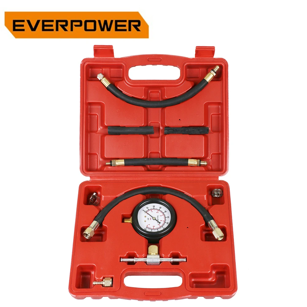 

Everpower TU-113 Fuel Injection Pump Injector Tester Pressure Gauge Test Gasoline 0-100psi Fuel Injection Pressure Gauge