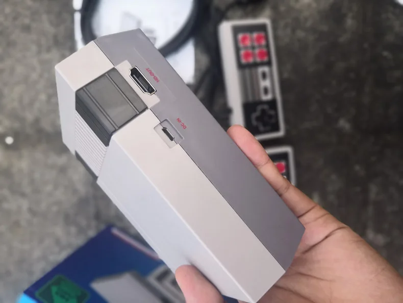 HDMI Мини ТВ игровая консоль Ретро видео игровая консоль для Nes 8 бит игры с 621 различными встроенными играми двойные геймпады