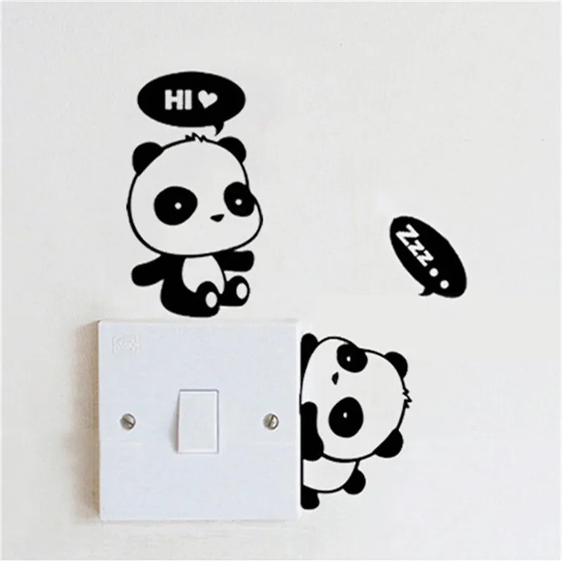 3 шт. наклейки на стену панда|wall quotes|switch stickerwall sticker |