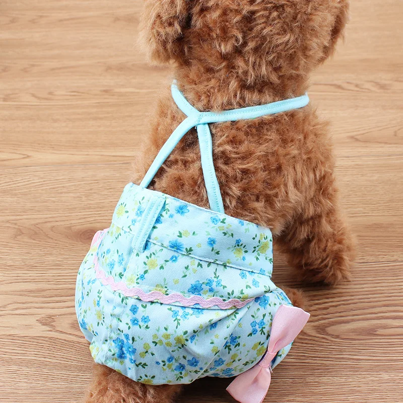 

New Fashion Floral Summer Pet Dog Pants Overalls Clothes Pajamas Dog Jumpsuit Small or large Dogs Clothing Pink Blue