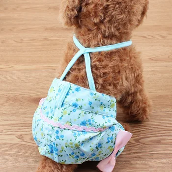 

New Fashion Floral Summer Pet Dog Pants Overalls Clothes Pajamas Dog Jumpsuit Small or large Dogs Clothing Pink Blue