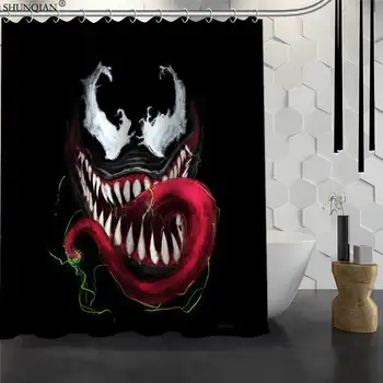 

New Venom Shower Curtain Waterproof Fabric Bath Curtain Polyester Fabric Bathroom Curtain 180X200cm150X180cm
