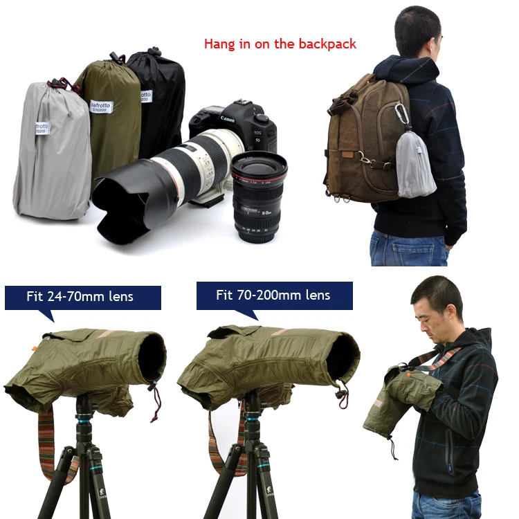 Roadfisher теплый Coldproof зимний защитный чехол для камеры для Canon Nikon sony DSLR SLR 24-70 70-200 мм