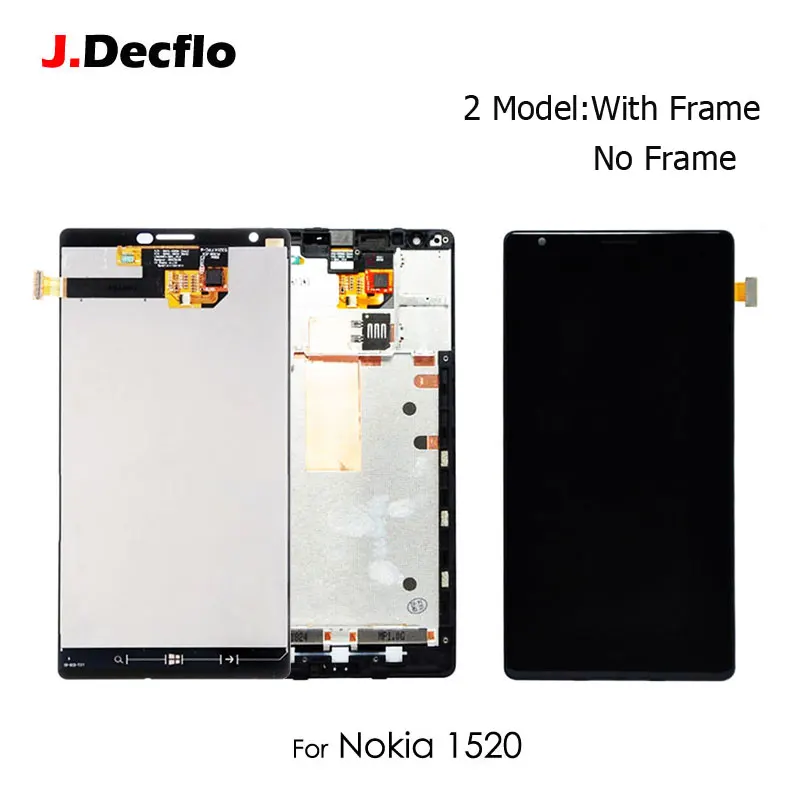 Для Nokia Lumia 1520 ЖК-дисплей сенсорный экран дигитайзер в сборе с/без рамки запасные
