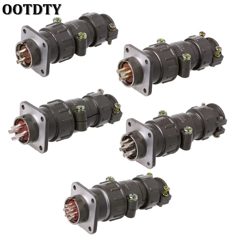

OOTDTY 1 Set P20 Series Socket 2/3/4/5/7Pin Diameter 20MM Aviation Plug Round Connector