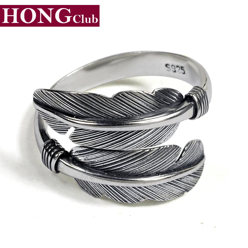 Feather Ring 100% Real 925 Sterling Silver Fine Jewelry Men Hot Sale Classic Takahashi Thailand Women Fashion Style GR1