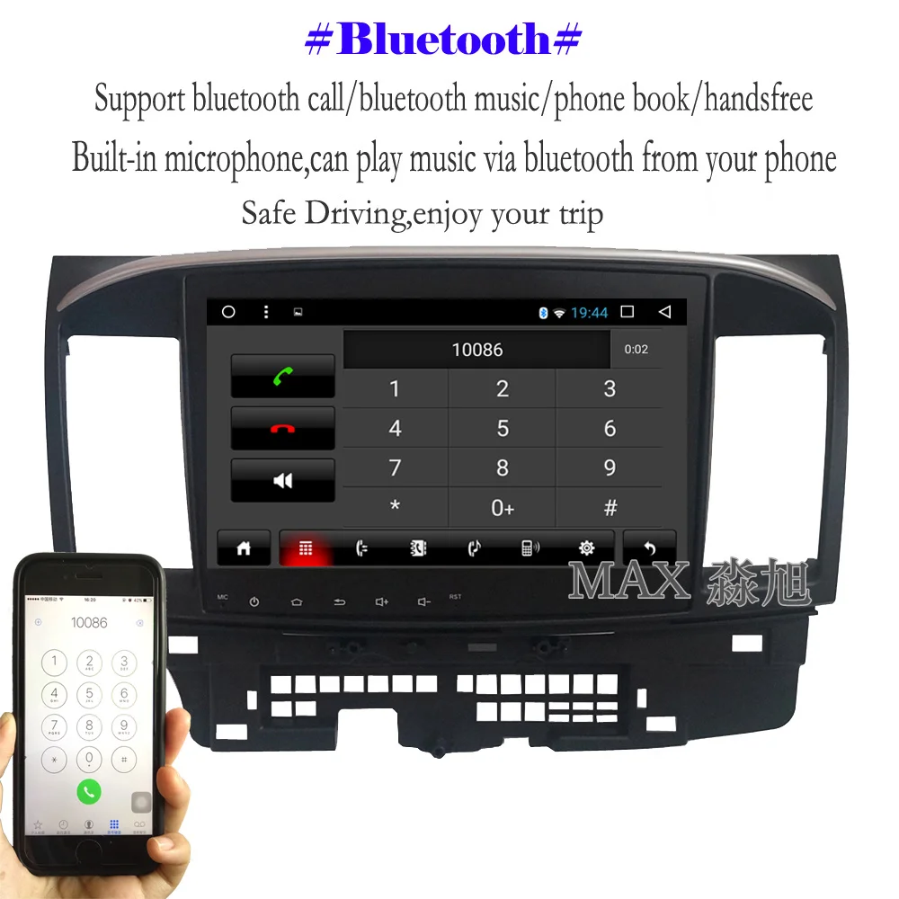 Flash Deal MAX Android 8.1 Car DVD Player for Mitsubishi Lancer Car Radio RDS GPS Navigation system Free Map Bluetooth Call swc mirror link 8