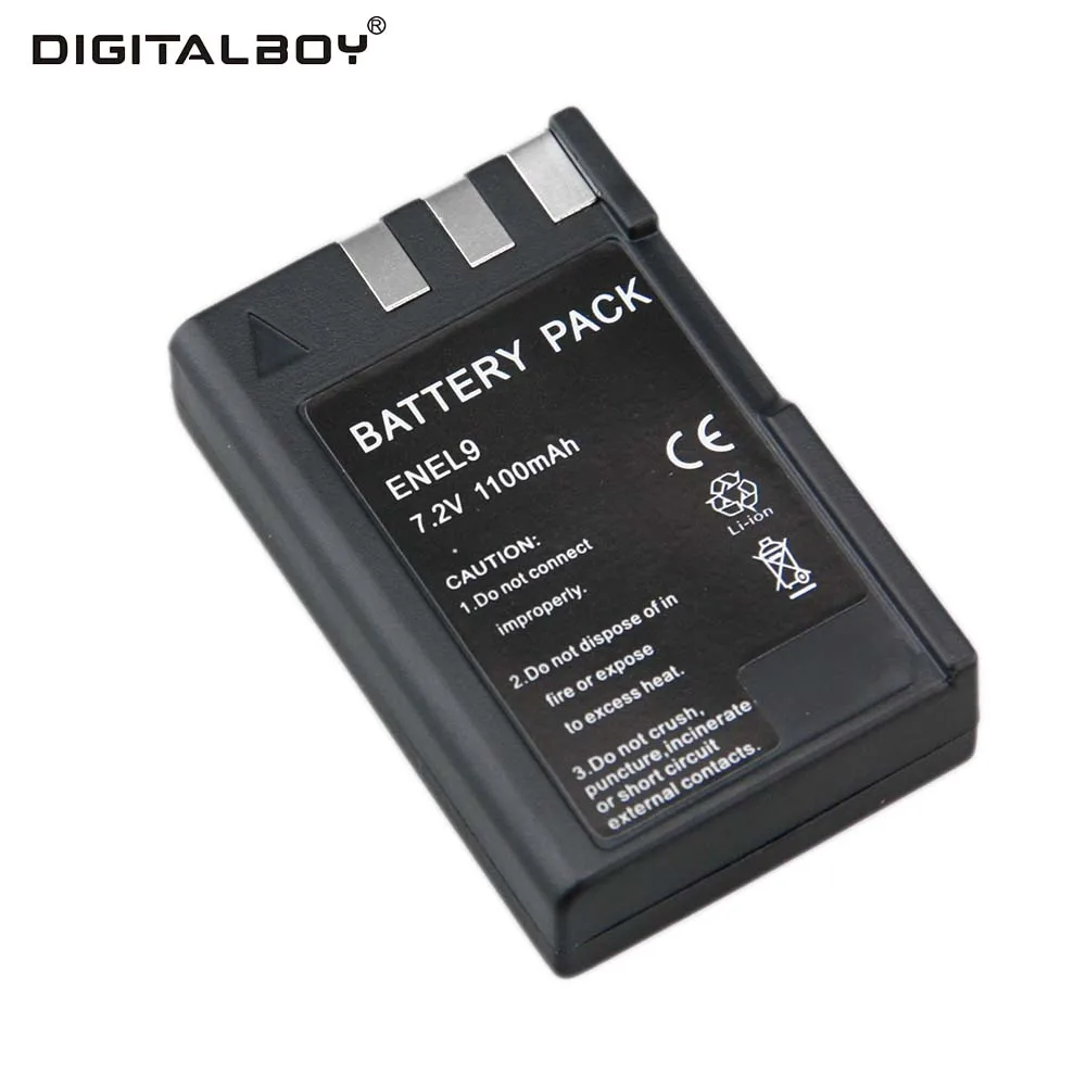 

1pcs Camera Battery 7.2V 1100mAh EN-EL9 EN EL9 ENEL9 Rechargeable Camera Battery For Nikon EN-EL9a D40 D40X D60 D3000 D5000