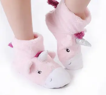 

30paris/lot 3D unicorn floor sock